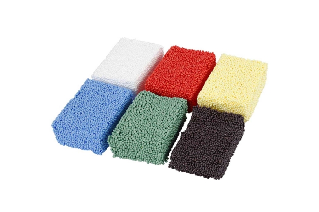 Pâte à modeler maxi billes - Couleurs classiques - Pâtes à modeler classiques - 10doigts.fr