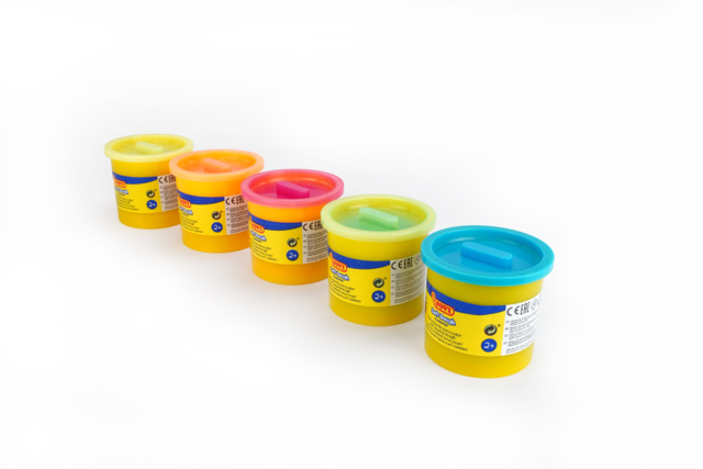pâtes à jouer fluo jovi - Pâtes à modeler bébé - 10doigts.fr