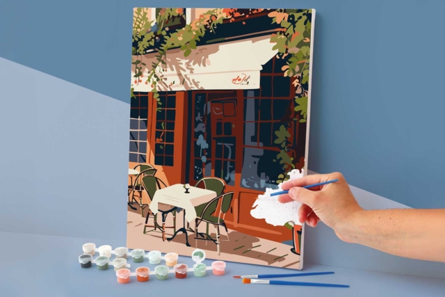 Peinture au numero -  Eté à Paris - Peinture aux numéros : découvrez l'art du tableau numéroté pour tous - 10doigts.fr