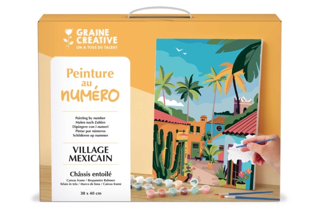 Peinture au numero - Village mexicain - Peinture aux numéros : découvrez l'art du tableau numéroté pour tous - 10doigts.fr