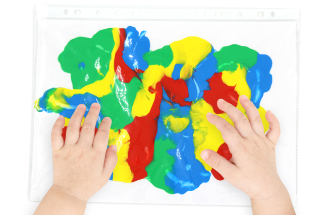 Peinture propre pour bébés et enfants - Ramettes de papiers - 10doigts.fr
