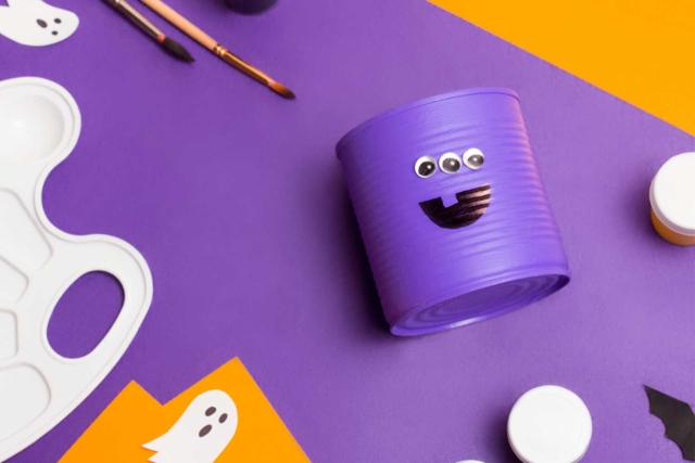peinture violette acrylique - Accessoires créatifs Halloween - 10doigts.fr