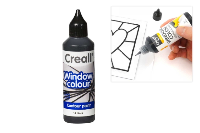 Peintures window color - spécial contour - Peinture Window Color : décorez vos fenêtres avec des motifs repositionnables et réutilisables - 10doigts.fr