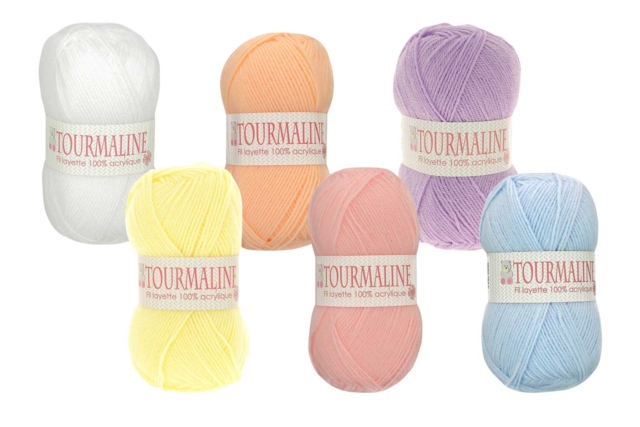 Pelote de laine layette "Tourmaline" - Fils à tricoter et laines : donnez vie à vos envies créatives - 10doigts.fr