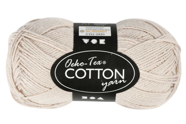 Pelote extra qualité 100% coton  - Sable - Fils à tricoter et laines : donnez vie à vos envies créatives - 10doigts.fr