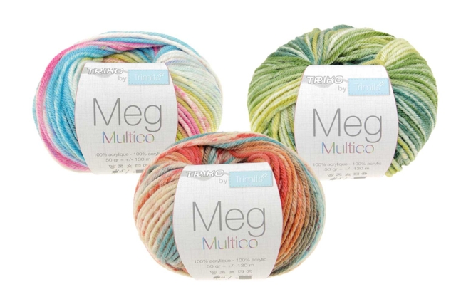 Pelote tricot multicolore - Fils à tricoter et laines : donnez vie à vos envies créatives - 10doigts.fr