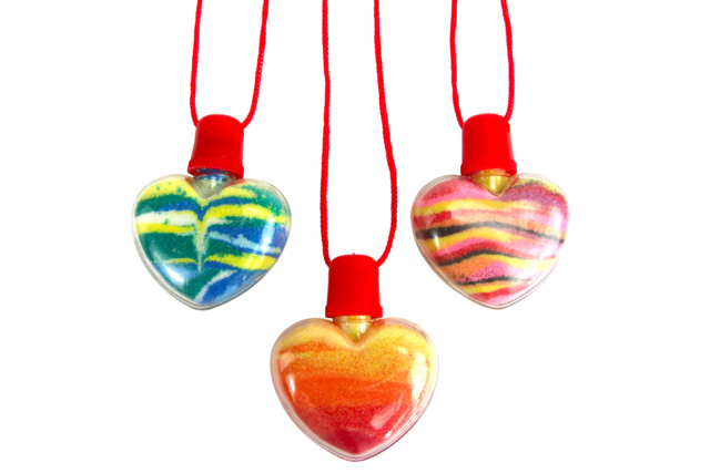 pendentif sable coloré - Porte-clés - 10doigts.fr