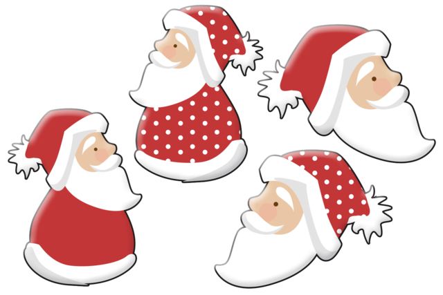 père noel en bois - Déco en bois peint - 10doigts.fr