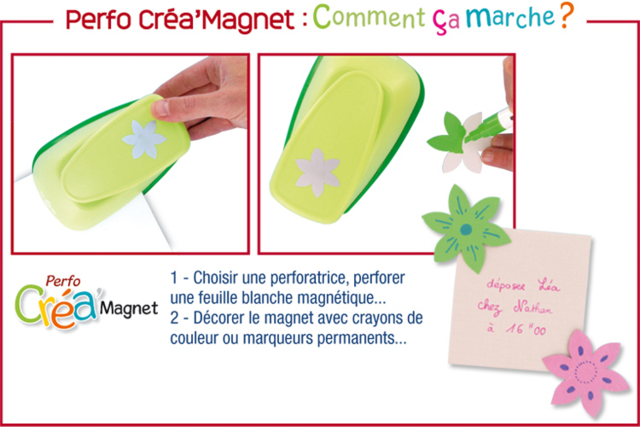 perforatrice magnet - Perforatrices fantaisies - 10doigts.fr