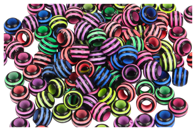 Perles abeilles rondes - Perles Acrylique - 10doigts.fr
