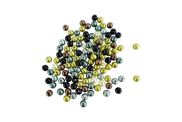  Perles acrylique nacrées rondes 30 gr - Perles Nacrées - 10doigts.fr