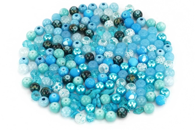 perles camaieu bleu - Perles Acrylique - 10doigts.fr