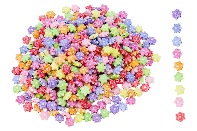 perles fleurs enfants bracelets - Perles enfant - 10doigts.fr