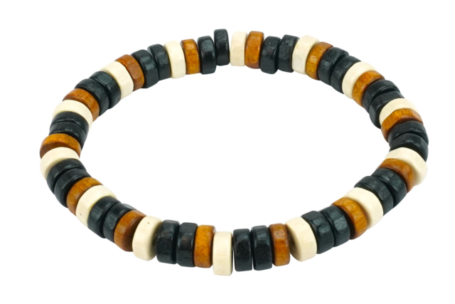 perles heishi en bois - Perles en bois - 10doigts.fr