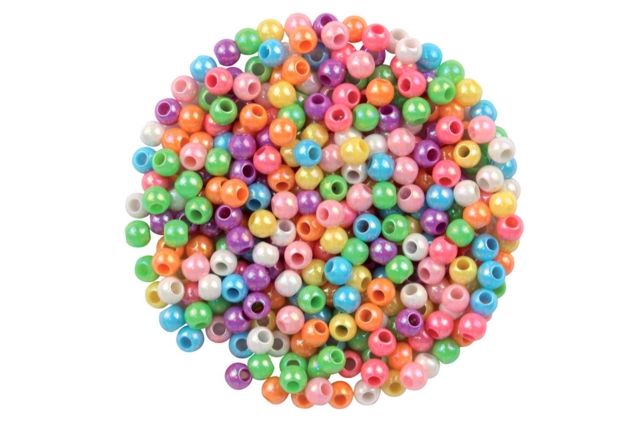 Perles plastique nacrées - Perles Nacrées - 10doigts.fr