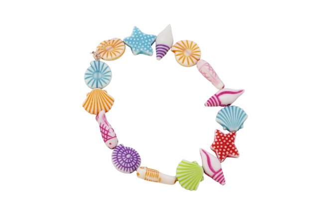 perles poisson coquillages enfants - Perles enfant - 10doigts.fr