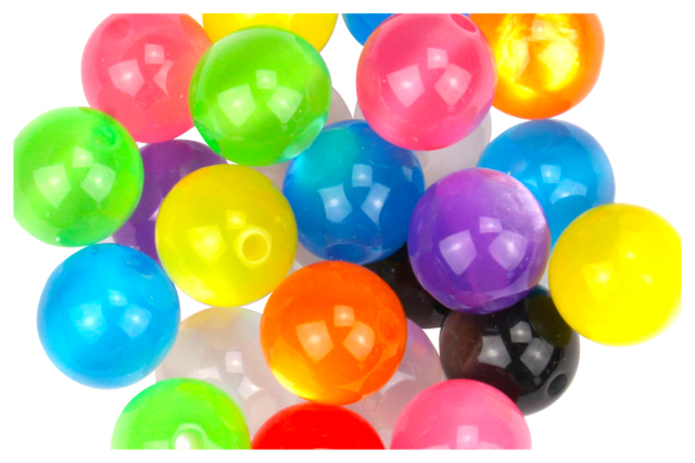 Perles shine rondes colorées - Perles Acrylique - 10doigts.fr