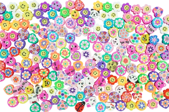 perles smiley pâte polymère - Perles Pâte polymère - 10doigts.fr