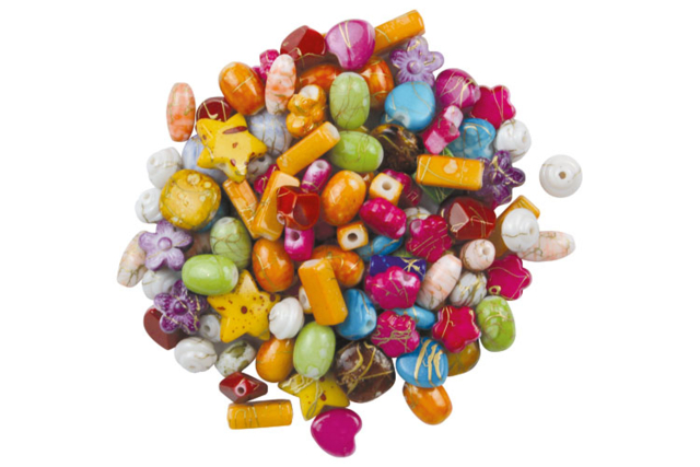 perles splatter en acrylique - Perles Acrylique - 10doigts.fr