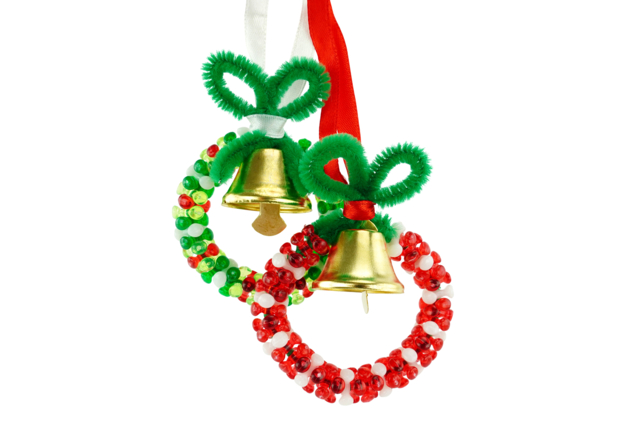 Perles tripod à emboiter de Noël  - Petites décorations de Noël - 10doigts.fr