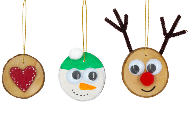 personnages de noel en bois - Décorations de Noël en bois à décorer - 10doigts.fr