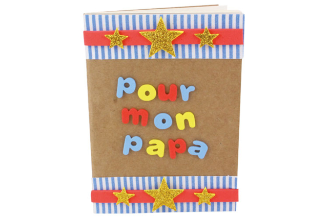 petit carnet kraft papa - Albums et carnets à personnaliser - 10doigts.fr