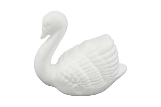 petit cygne en polystyrène - Animaux en polystyrène - 10doigts.fr