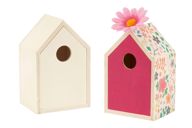 Petite maison en bois avec tiroir - Boîtes en bois à décorer - 10doigts.fr