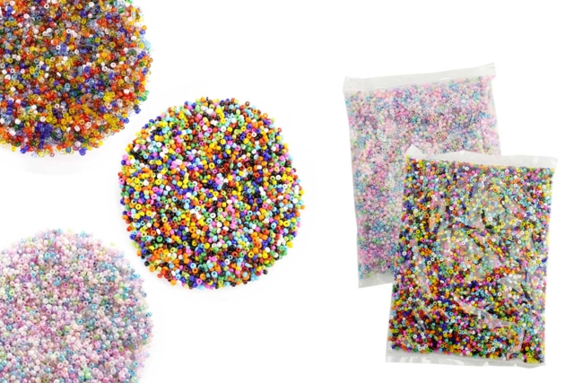 petites perles de raocailles assorties - Perles Rocaille - 10doigts.fr