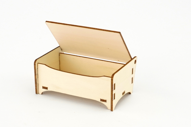 Petits coffres en bois à monter - 6 pièces - Boîtes en bois à décorer - 10doigts.fr