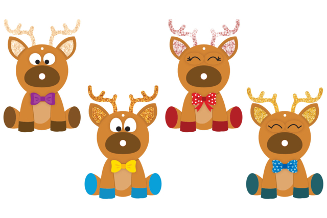 petits rennes lumineux - Kits créatifs de Noël pour les enfants - 10doigts.fr