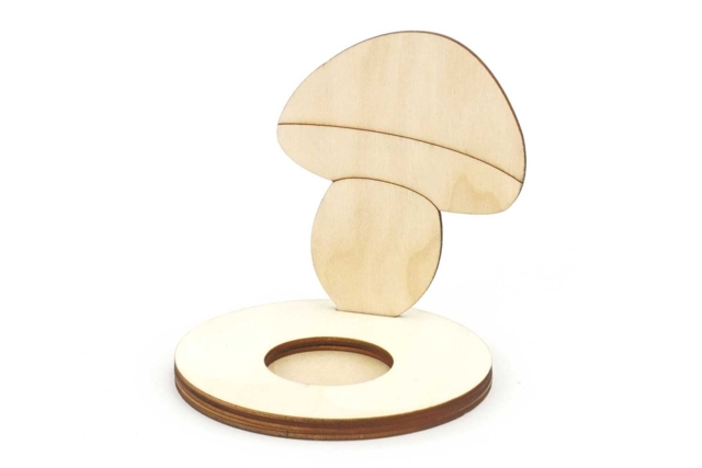 Photophore Champignon enfant - Bougeoirs et photophores à décorer - 10doigts.fr