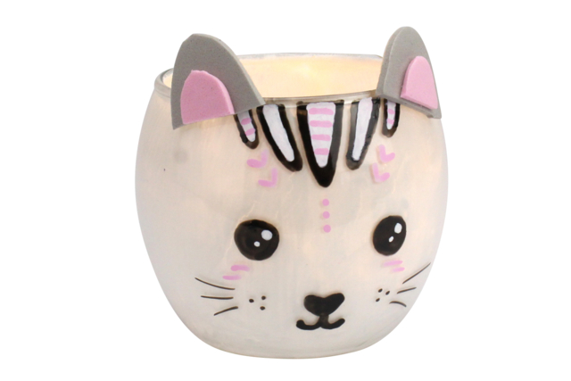 photophore chat - Supports en Verre - 10doigts.fr