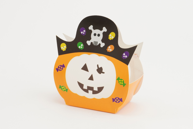 photophore citrouille pirate - Kits créatifs Halloween - 10doigts.fr