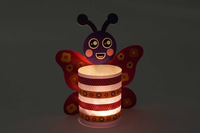 PHOTOPHORE COCCINELLE - Kits créatifs en Papier - 10doigts.fr