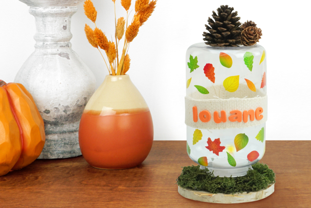 Photophore d'automne - Plastique Transparent - 10doigts.fr