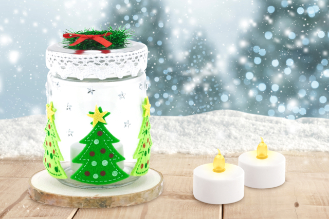 Photophore de Noël - Supports en Verre - 10doigts.fr