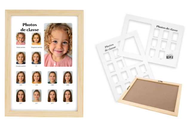 photos de classe et cadre - Cadres et clips photos : des supports uniques pour afficher vos souvenirs - 10doigts.fr