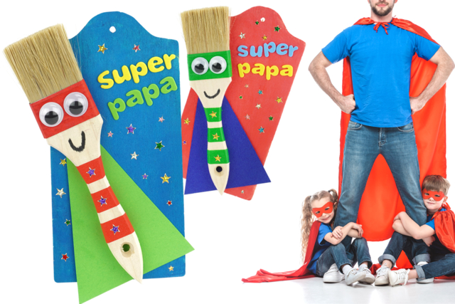 Pinceau super papa - Gommettes de Noël : autocollants et stickers créatifs pour enfants - 10doigts.fr