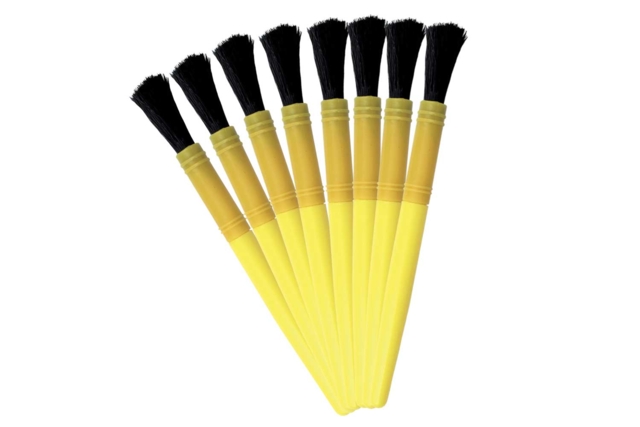 Pinceaux brosses grosse touffe - Lot de 8 - Pinceaux poils synthétiques - 10doigts.fr