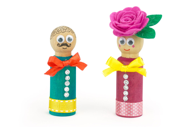 pions en bois déco - Jeux et Jouets en bois à décorer - 10doigts.fr