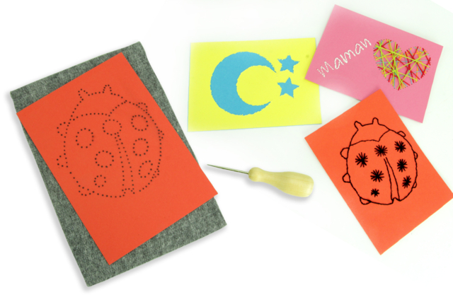 PIQUAGE SUR FEUTRINE - Feuilles de feutrine - 10doigts.fr