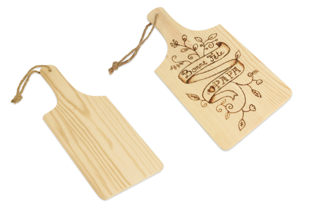 Planche à découper avec poignée - Objets en bois à décorer pour la cuisine - 10doigts.fr
