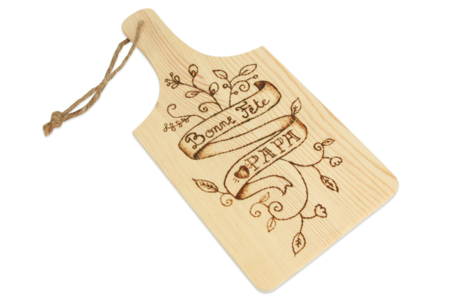 Planche à découper fête des pères - Objets en bois à décorer pour la cuisine - 10doigts.fr