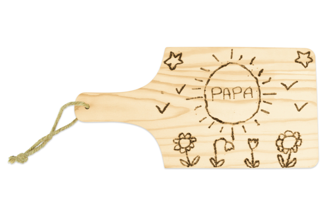 planche à découper pyrogravure - Objets en bois à décorer pour la cuisine - 10doigts.fr