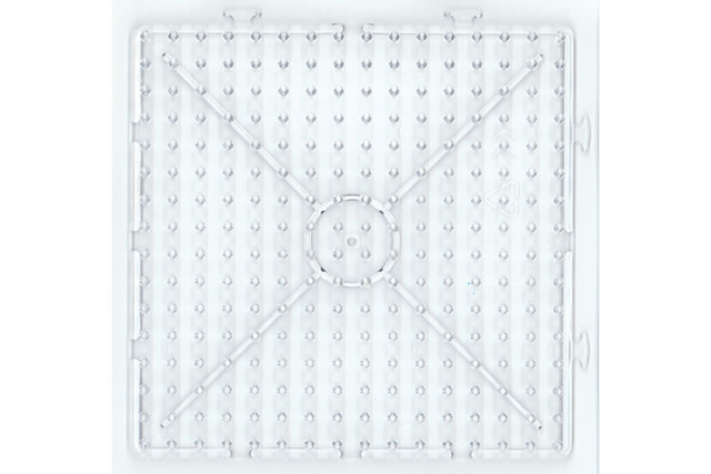 plaque carrée perlou xxl - Perles à repasser 1 cm - 10doigts.fr