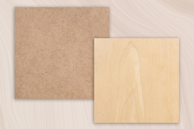 plaque en bois medium mdf carré - Formes en bois à décorer - 10doigts.fr