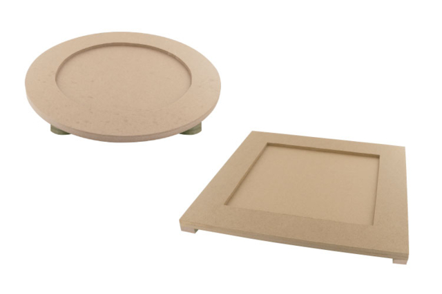Plateau mosaïque en bois - Supports Mosaïques - 10doigts.fr