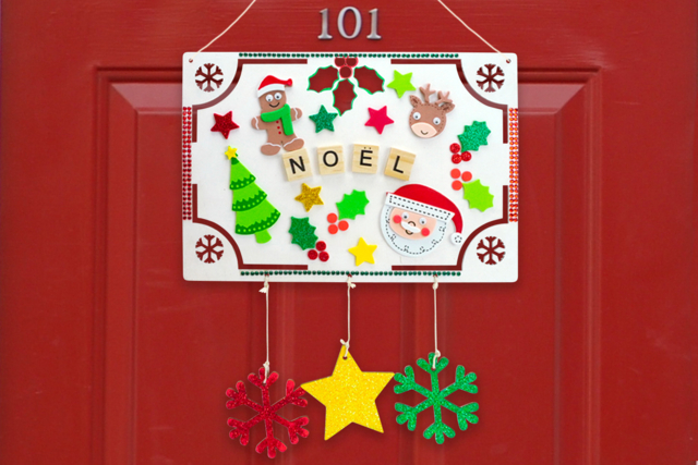 plaue noël - Décorations de Noël en bois à décorer - 10doigts.fr