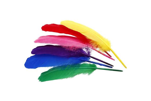 plumes Indiennes 20 cm - Plumes décoratives - 10doigts.fr